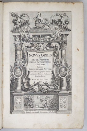 Novus Orbis seu descriptionis Indiae Occidentalis libri XVIII Authore Ioanne de Laet Antverp. Novis Tabulis Geographicis et variis Animantium, Plantarum Fructuumque Iconibus illustrati