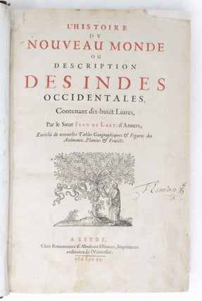 L'Histoire du Nouveau Monde ou Description des Indes Occidentales, Contenant dix-huict Liures, Par le Sieur Iean de Laet, d'Anuers; Enrichi de nouuelles Tables Geographiques & Figures des Animaux, Plantes & Fruicts