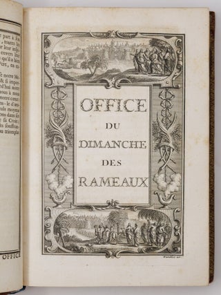 L'office de la Semaine Sainte, a l'usage de la maison du roy. Imprim&eacute; par expr&egrave;s Commandement de Sa Majest&eacute;. Conform&eacute;ment aux Breviaires & Messels Romain & Parisien. Avec les C&eacute;r&eacute;monies de l'Eglise. Nouvelle edition