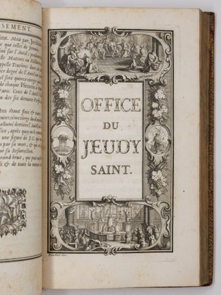 L'office de la Semaine Sainte, a l'usage de la maison du roy. Imprim&eacute; par expr&egrave;s Commandement de Sa Majest&eacute;. Conform&eacute;ment aux Breviaires & Messels Romain & Parisien. Avec les C&eacute;r&eacute;monies de l'Eglise. Nouvelle edition