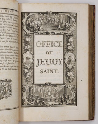 L'office de la Semaine Sainte, a l'usage de la maison du roy. Imprimé par exprès Commandement de Sa Majesté. Conformément aux Breviaires & Messels Romain & Parisien. Avec les Cérémonies de l'Eglise. Nouvelle edition